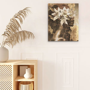 Golden Lily Maiden - Gold Lily Canvas Print
