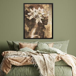 Golden Lily Maiden - Floral Art
