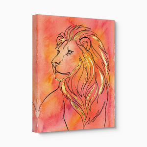 Golden Lion Mane โ golden lion mane angled flush print