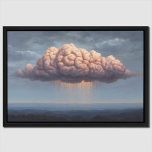 Golden Mind Rain - Luxury Wall Art