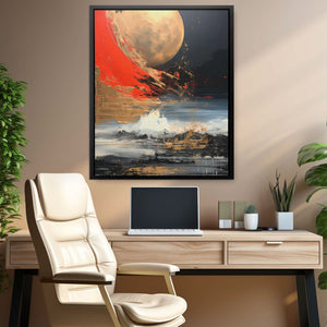Golden Monochrome - Black Canvas Print