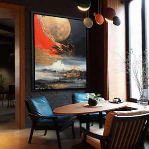 Golden Monochrome - Abstract Wall Art Print