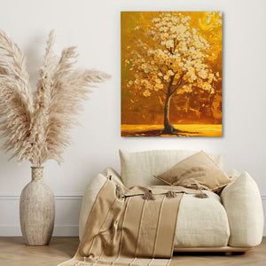 Golden Myth - Gold Canvas Wall Art