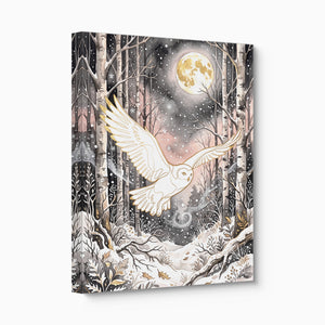 Golden Owl Flight โ golden owl flight angled flush print