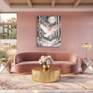 Golden Owl Flight โ golden owl flight sq pink pleasure 1port flush print