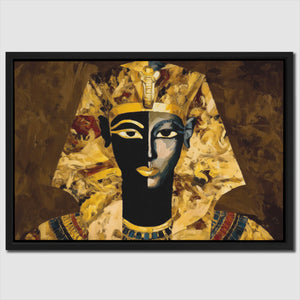 Golden Pharaoh Portrait - Luxury Wall Art