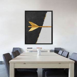 Golden Precision - Large Minimalist Canvas Print