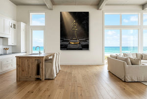Golden Queen Spotlight โ golden queen spotlight living room with ocean view 2 1port flush print