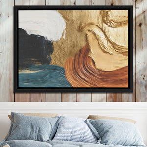 Golden Silhouette Wave โ Golden Silhouette Wave Bed 2 Wood Panel 45