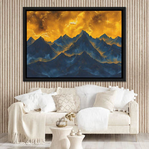 Golden Sky - Black and Gold Wall Art
