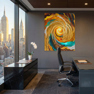 Golden Storm Spiral — Golden Storm Spiral Office View Port 90