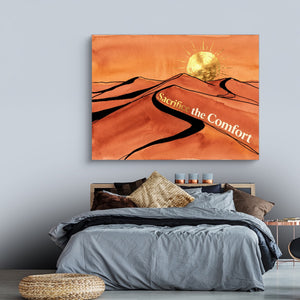 Golden Sun Dunes โ golden sun dunes sq land comfortable bedroom 1land flush print