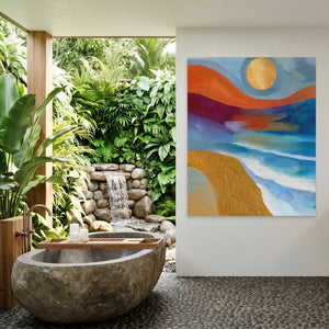 Golden Sun Seascape — Golden Sun Seascape Outdoor Bathroom Port 113