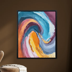 Golden Swirl Organic — Golden Swirl Organic brown room Zoom 239