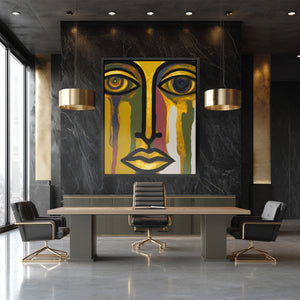 Golden Tears Fall - Luxury Wall Art