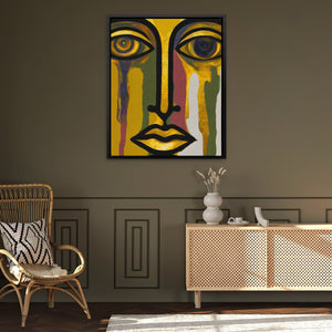 Golden Tears Fall - Luxury Wall Art