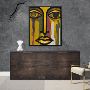 Golden Tears Fall - Luxury Wall Art
