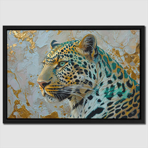 Golden Tundra Leopard - Framed Art Print
