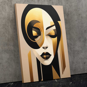 Golden Vision - Female Canvas Wall Art