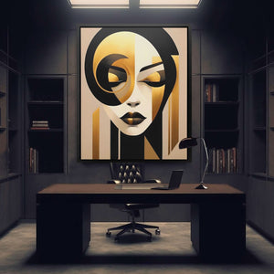 Golden Vision - Female Art for Hallway