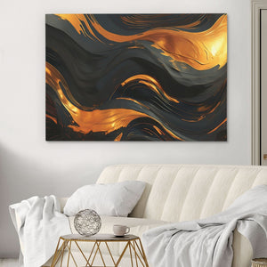 Golden Vortex - Canvas Print