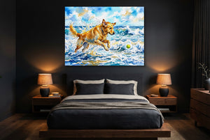 Golden Waves Play โ golden waves play bedroom with dark walls 1land flush print