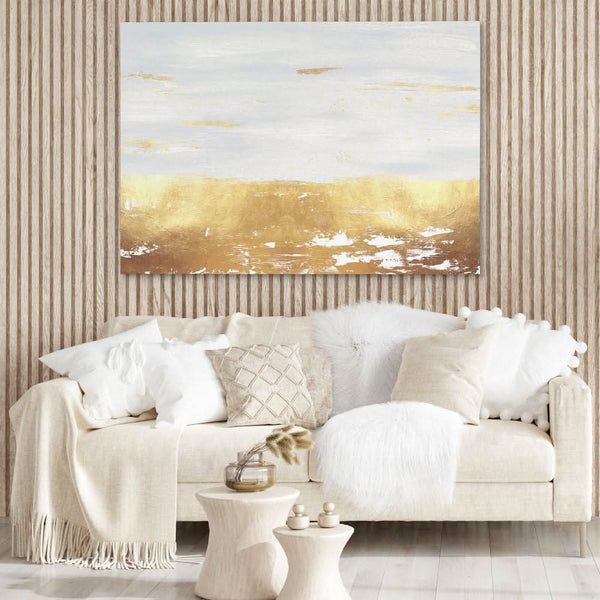 Golden White River in a room