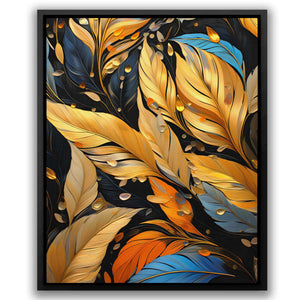 Golden Wingtips - Large Abstract Canvas Print