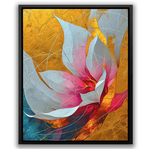 Goldleaf Bloom - Luxury Wall Art