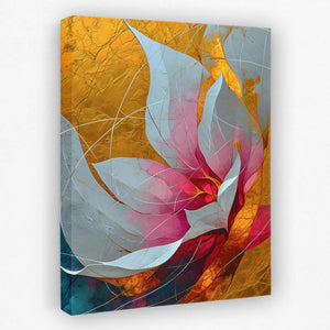 Goldleaf Bloom - Luxury Wall Art