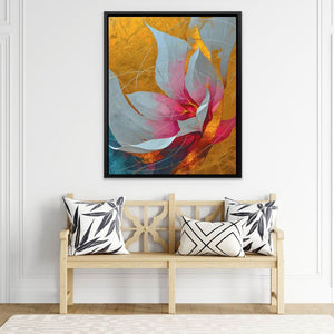 Goldleaf Bloom - Luxury Wall Art