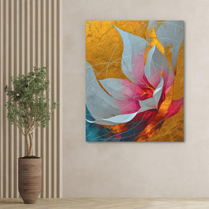 Goldleaf Bloom - Luxury Wall Art