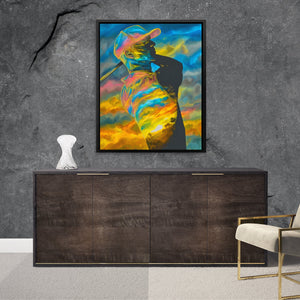 Golfer's Rainbow Swing - Luxury Wall Art