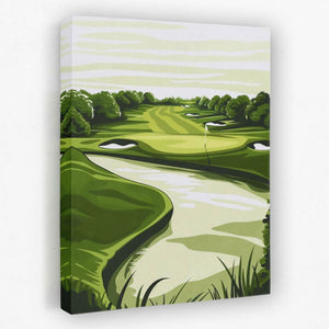 Golfing Retreat - Golf Canvas Wall Art