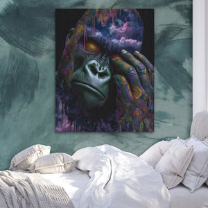 Gorilla Purple Depths — Gorilla Purple Depths Side Bebd Green Abstract 227
