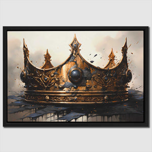 Gothic Gold - Black and Gold Canvas Wall Art