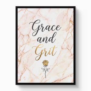 Grace Grit Marble โ grace grit marble white studio framed black