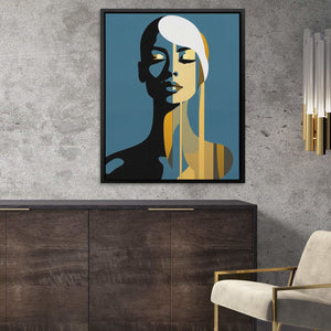Graceful Muse - Large Abstract Canvas Print