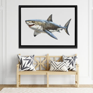 Great White Shark Doodle - Luxury Wall Art