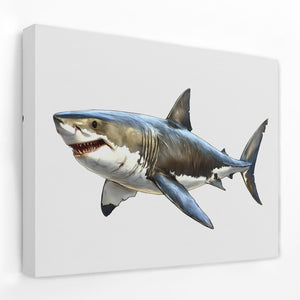Great White Shark Doodle - Luxury Wall Art