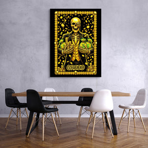 Greed's Grasping Hand — greed's grasping hand sq classroom wall art 1port flush print