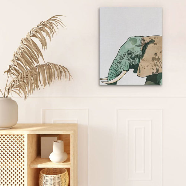 Green Elephant in a room