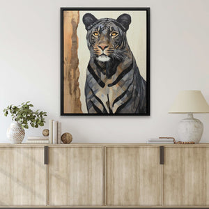 Grey Tiger - Canvas Wall Art