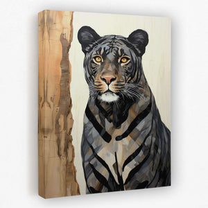 Grey Tiger - Animals Canvas Wall Art