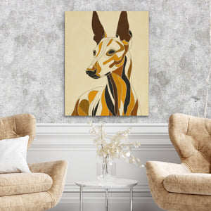 Greyhound Geometric Lines — Greyhound Geometric Lines Two Chairs Cement Wall 251