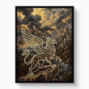 Griffin Golden Sky โ griffin golden sky white studio framed black