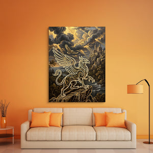 Griffin Golden Sky โ griffin golden sky sq orange room 1port flush print
