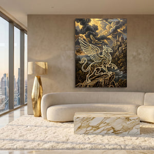 Griffin Golden Sky โ griffin golden sky sq white gold lux 1port flush print