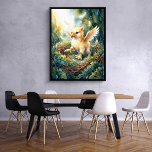 Griffin Nestling - Luxury Wall Art