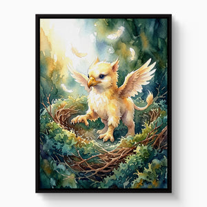 Griffin Nestling - Luxury Wall Art
